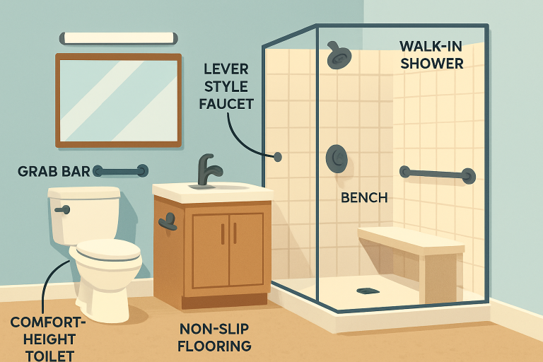 Creative Bathroom Design Ideas for Aging in Place