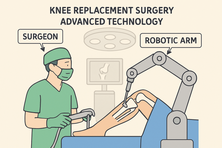 Knee replacement surgery