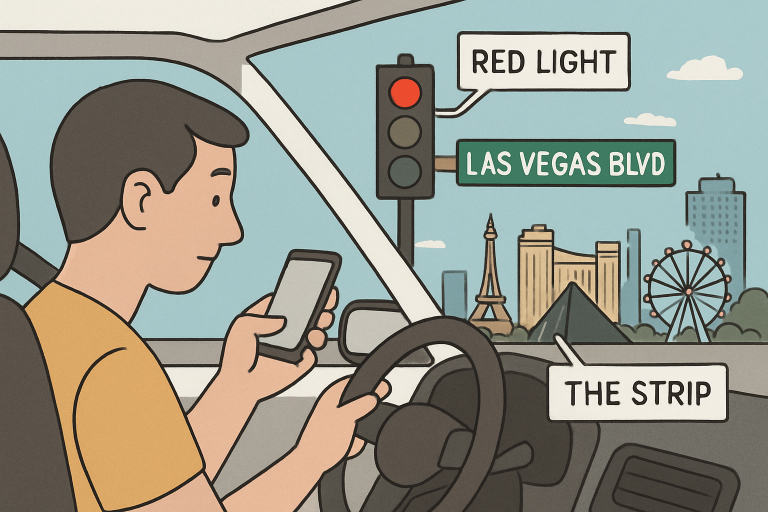 Distracted Driving Accidents in Las Vegas and Legal Consequences