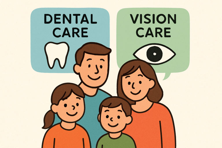 FEDVIP dental and vision coverage concept image representing preventive care and long-term wellness