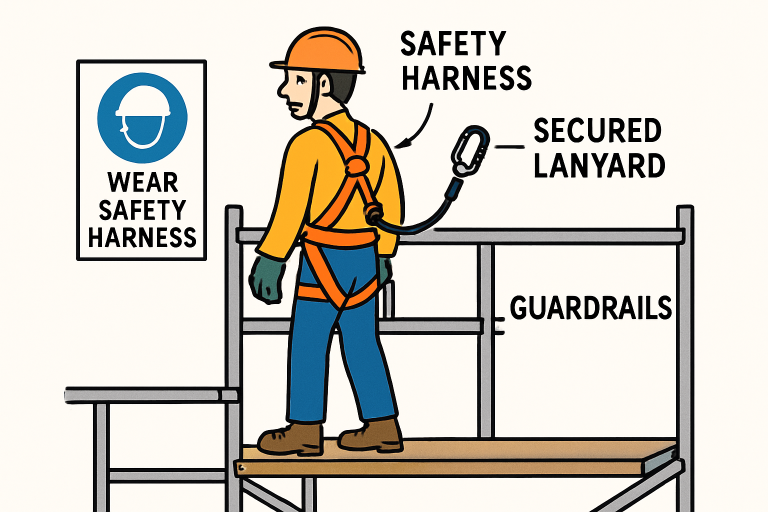 wear safety harness
