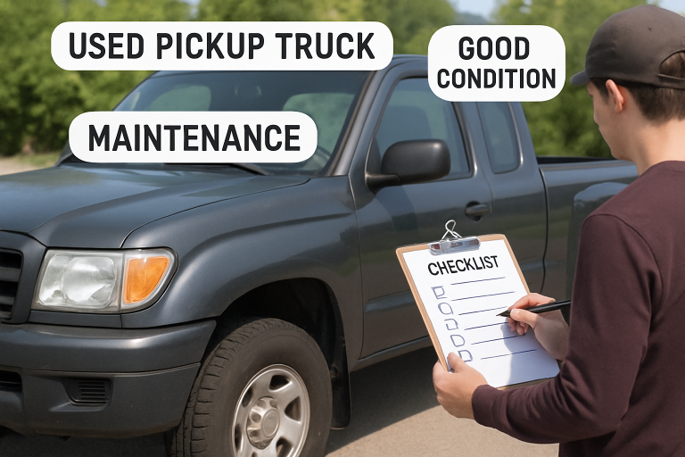 Used Pickup truck maintenance
