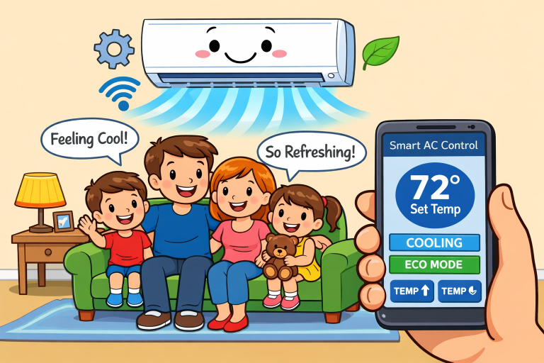 Smart home air conditioning system interface