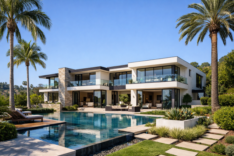 mansion and large home