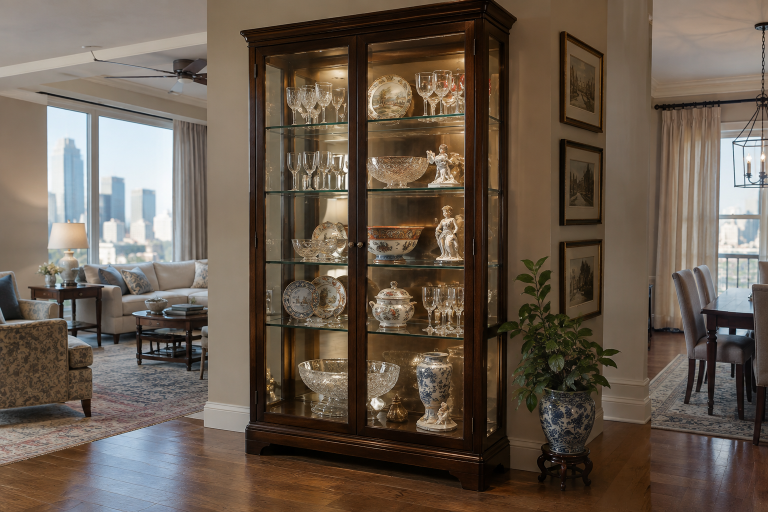 antique glass cabinets
