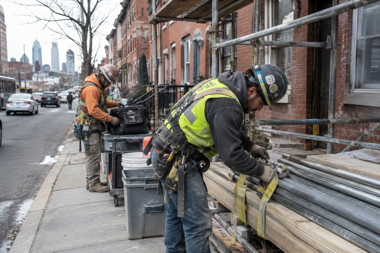 Construction site safety hazards and accident prevention